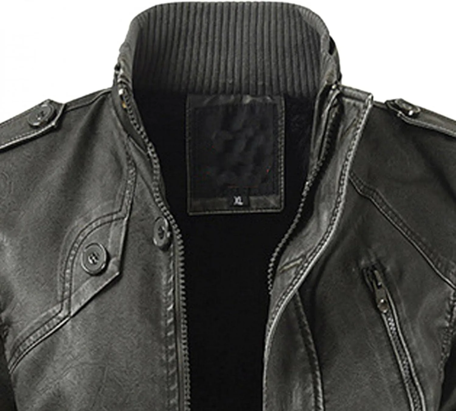 Mens Retro Faux Pu Leather Vintage Long Trench Coat Classic Steampunk Gothic Motorcycle Biker Jacket Overcoat Windbreaker