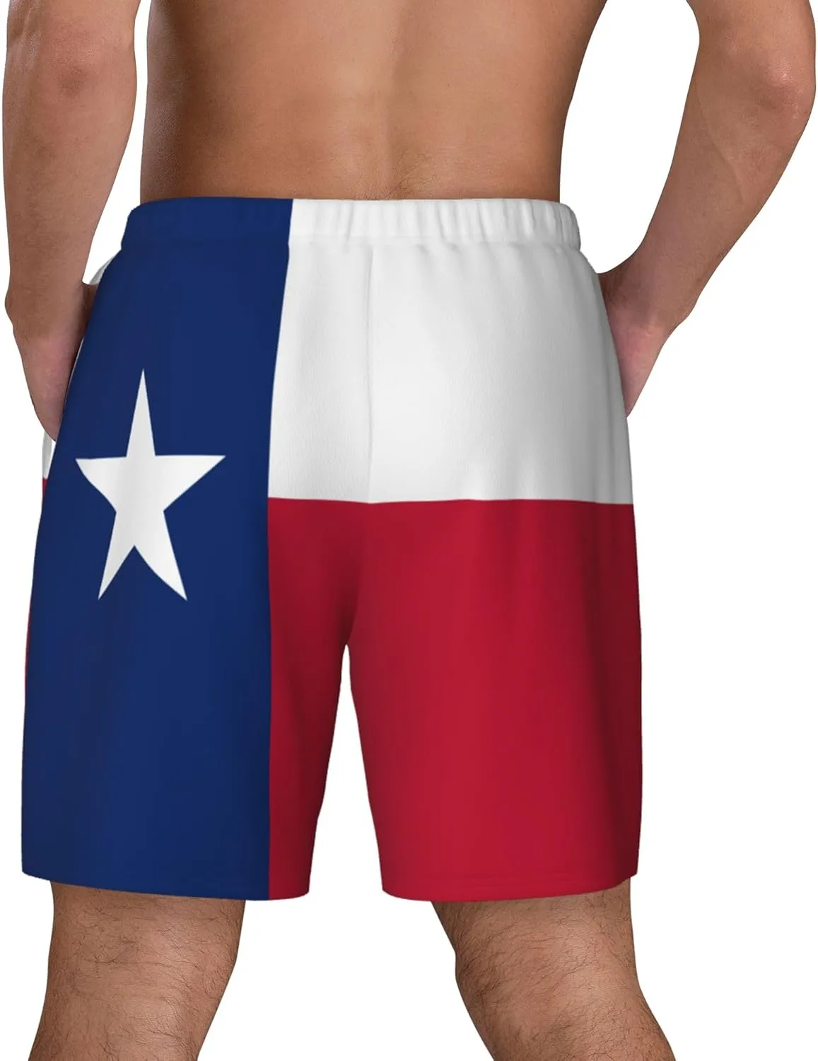 Mens Swim Trunks with Compression Liner Beach Board Shorts Quick Dry Swim Shorts -Flag of Texas