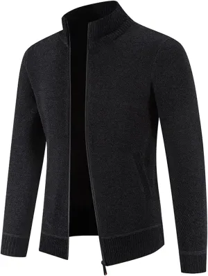 Men's Thermal Hoodie Fashion Long Sleeve Warm Solid Color Hooded Jackets Tops