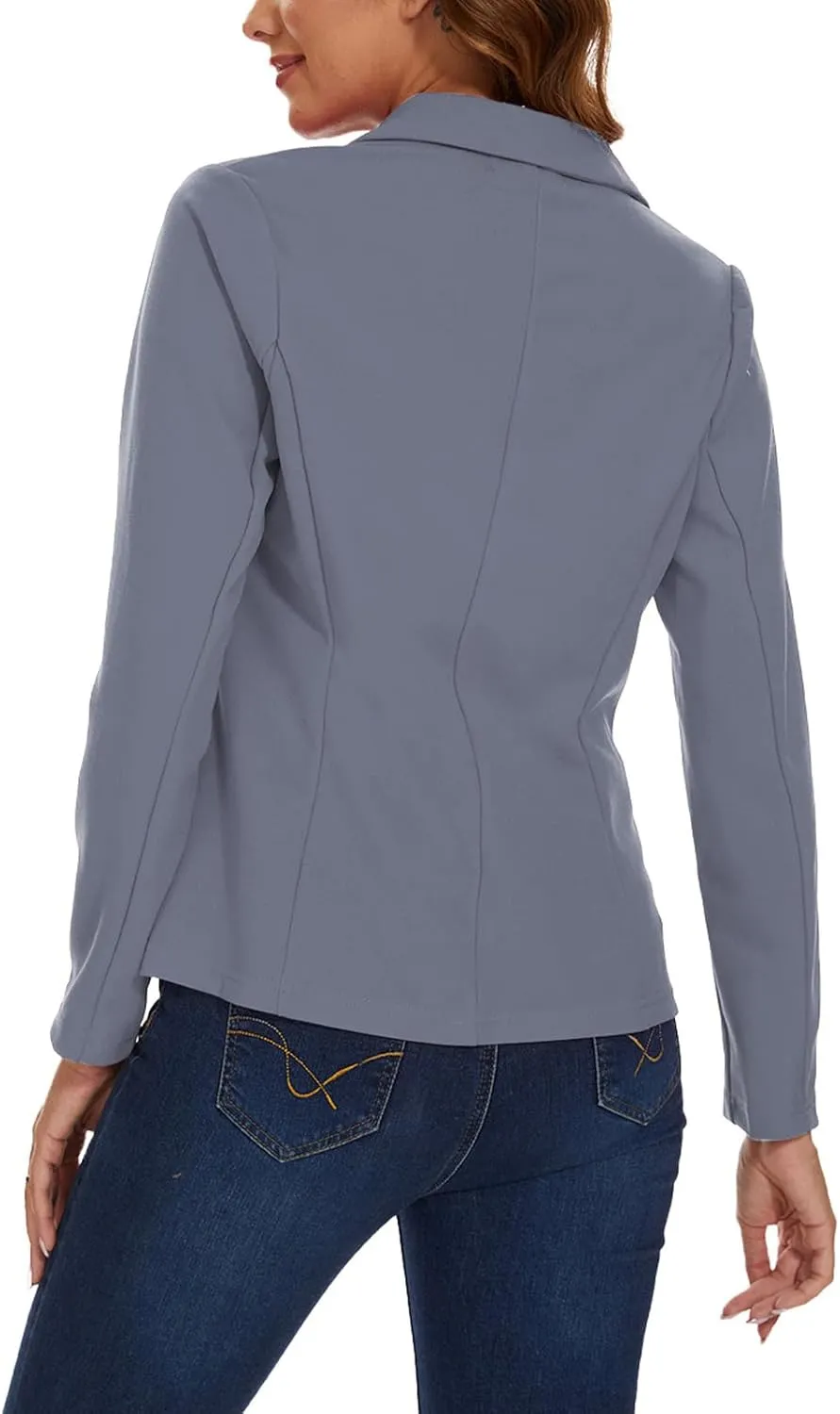 MINTLIMIT Blazers for Women Business Casual Long Sleeve Notched Lapel Button Work Office Blazers Jackets with Pockets