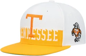 Mitchell & Ness Tennessee Volunteers Half N Half White Orange Snapback Hat Cap