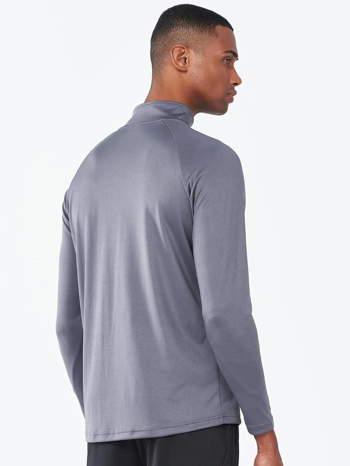 NORTHYARD Men's Running Shirt Long Sleeve Quarter Zip Pullover Moisture Wicking Quick Dry Athletic Workout Shirts