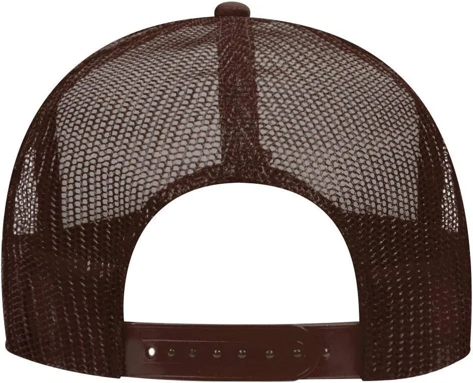 OTTO Polyester Foam Front 5 Panel High Crown Mesh Back Trucker Hat