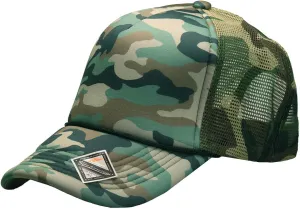 PLAIN GEAR Foam(Sponge) Front Mesh Back 5 Panel Trucker Hat, Adjustable, Light Weight Snapback Cap Solid/Two Tone