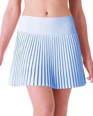 Pleated Tennis Skirts Womens Golf Skirt High Waisted Athletic Skorts with 2 Pockets,Mid-Length