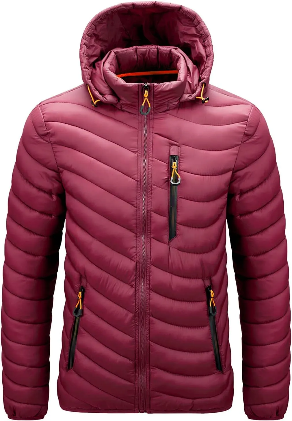 Puffer Jacket for Teen Boys Thicken Long Sleeve Winter Coat Classic Running Rain Jacket with Pockets Down Parka Jacket