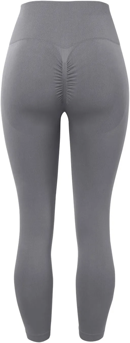 Scrunch Butt Lift Leggings for Women Yoga Pants Ruched Booty High Waist Tummy Control Seamless Booty Tight for Workout Yoga