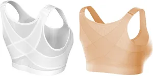 Sports Bra for Women Soft Adjustable Workout Gym Activewear No Underwire Bra Padded Crop Tank Top Bra Bralette