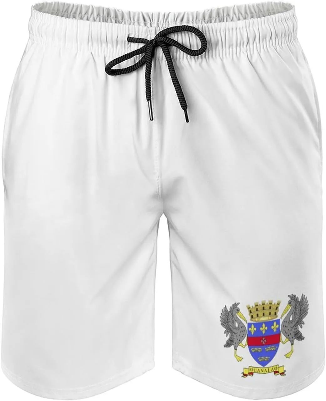 TAIZIYEAH Saint Barthelemy Flag Beach Shorts Casual Men's Swimming Trunks with Pockets Quick-Drying Printed Shorts M