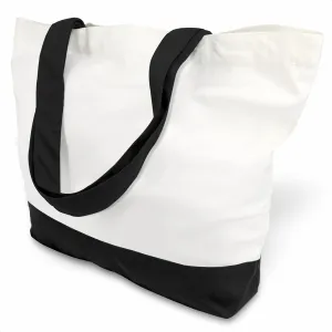 TOPDesign 6-Pack Super Strong Large 12oz Cotton Canvas Tote Bags, Reusable Grocery Shopping Cloth Bags, Fashionable Two-Tone Totes for Crafts, DIY Your Creative Designs