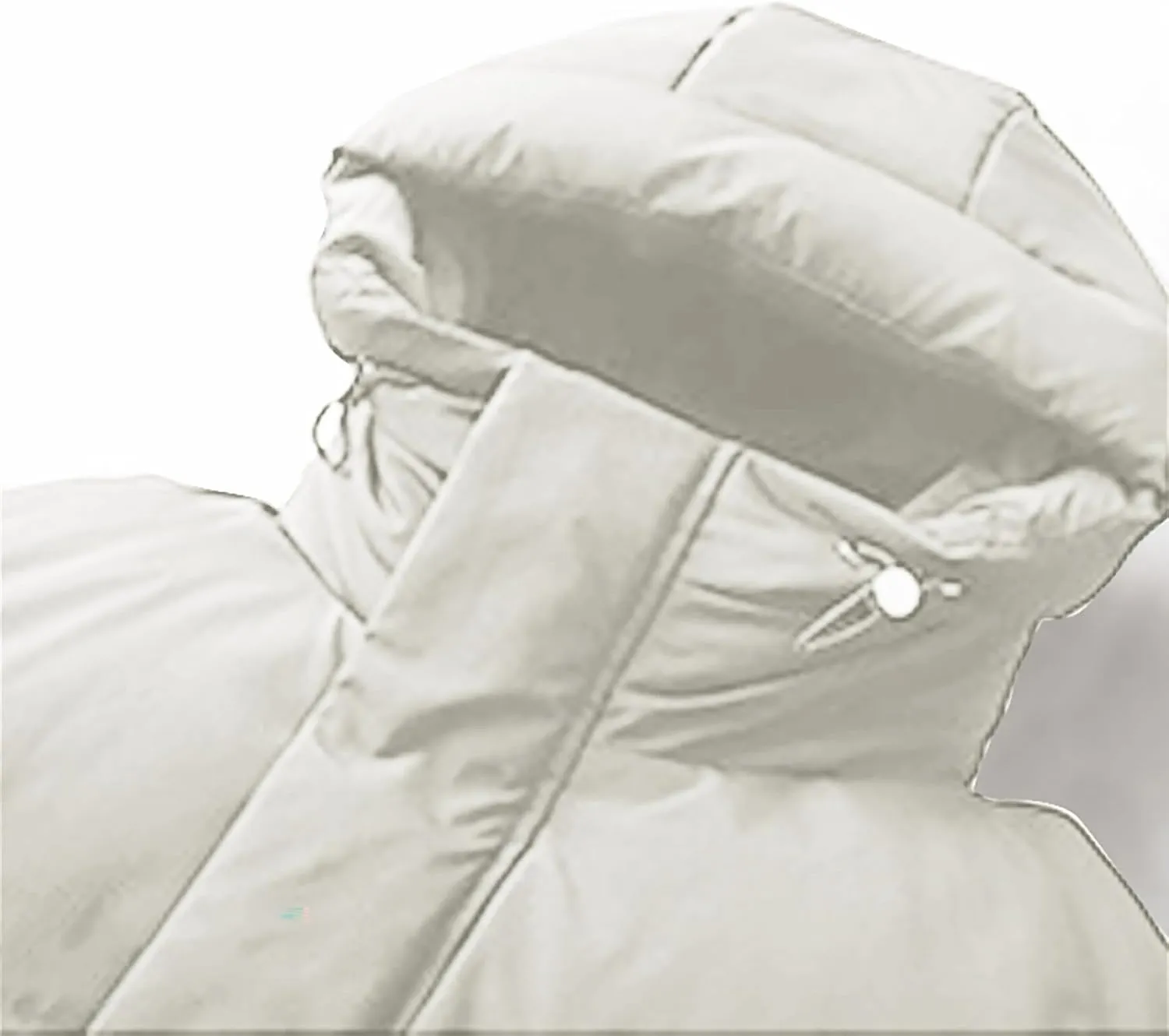 Unisex Mens Puffer Jacket Winter Thicken Waterproof Windproof Long Quilted Trench Coat Thermal Down Coats with Hood