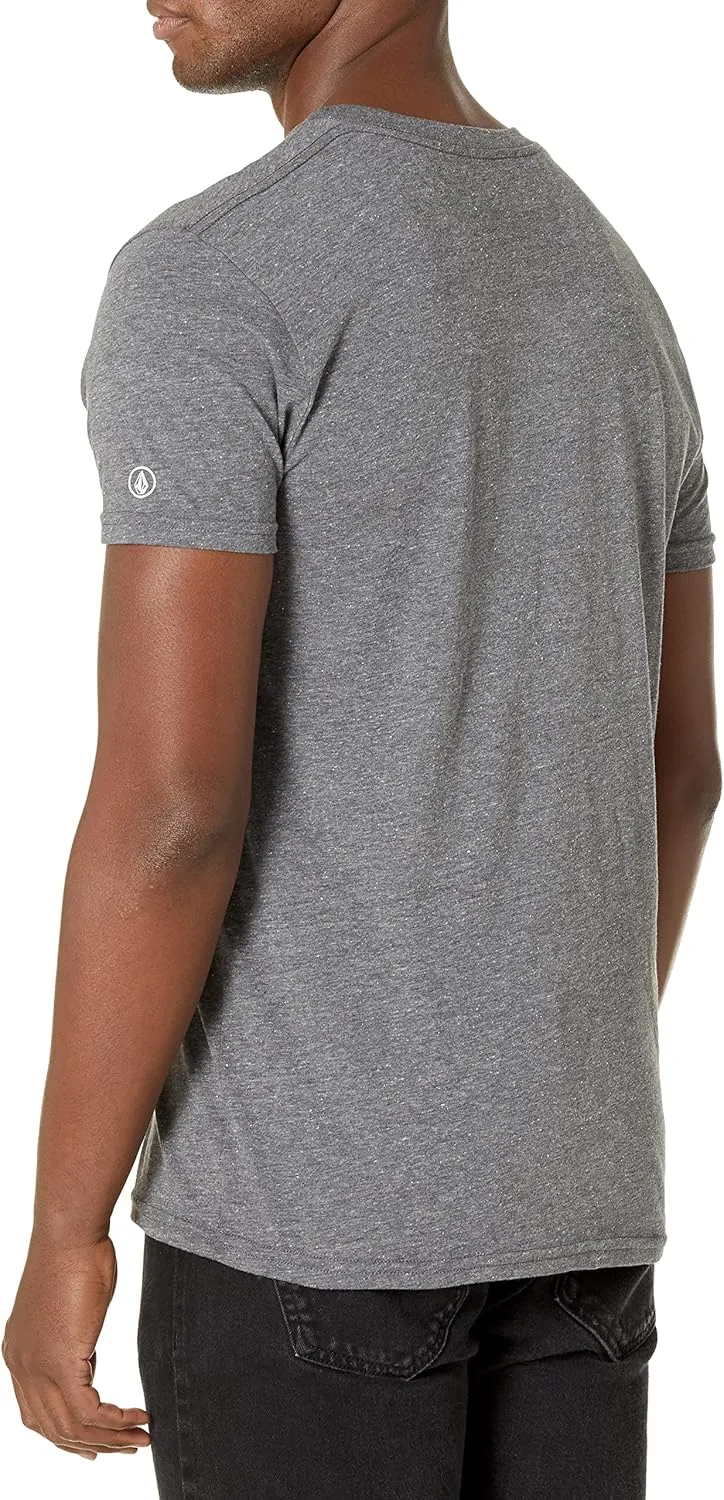Volcom Men's Heather Modern Fit Short Sleeve V-Neck T-Shirt