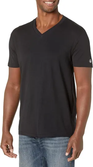 Volcom Men's Heather Modern Fit Short Sleeve V-Neck T-Shirt