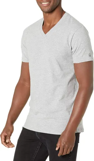 Volcom Men's Heather Modern Fit Short Sleeve V-Neck T-Shirt