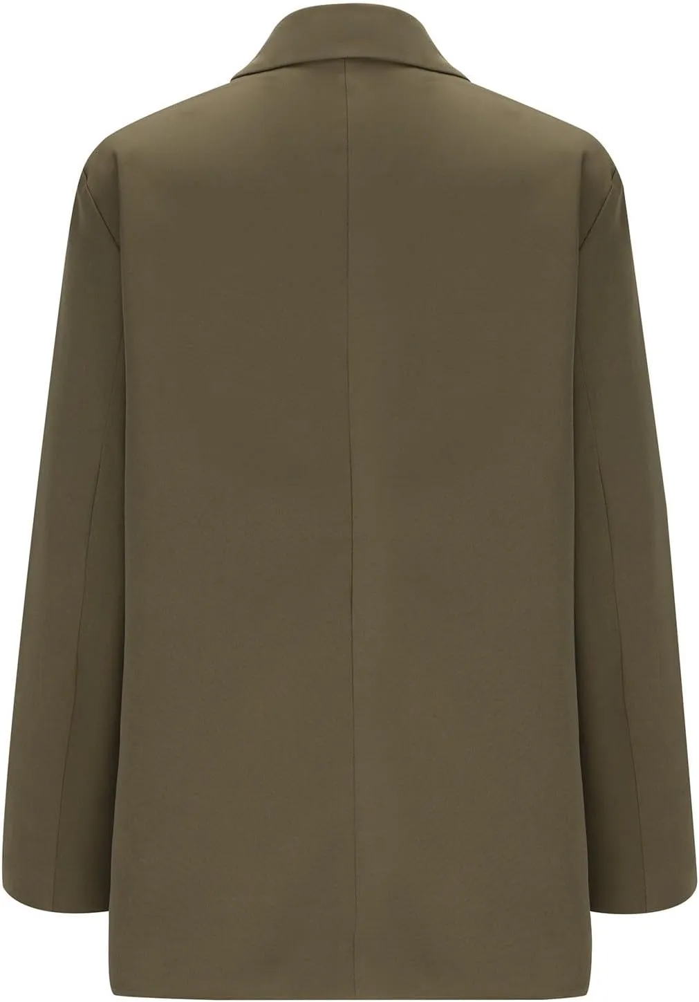 Wkishenl Womens Blazers for Work Casual Open Front Jackets Solid Color Long Sleeve Button Down Blazer Fashion Business Suits
