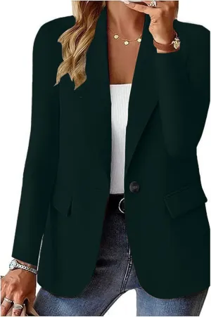 Women Blazers for Work Casual Business Casual Jackets Long Sleeve Lapel Open Front Cardigan Office Suit with Pockets