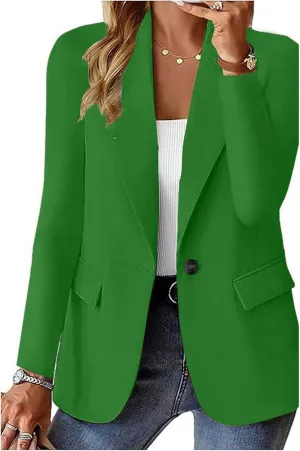 Women Blazers for Work Casual Business Casual Jackets Long Sleeve Lapel Open Front Cardigan Office Suit with Pockets