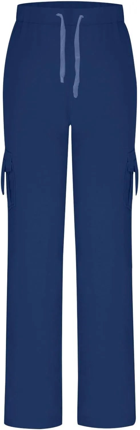 Women Cargo Pants 2025 Bootcut Yoga Pant Stretchy Trousers Wide Leg Workout Baggy Sweatpants with Pockets Trendy