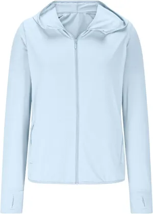 Women Plus Size Sun Protection Shirt UPF 50  Long Sleeve T-Shirts Hiking Fishing Outdoor Shirt Lightweight Hoodie