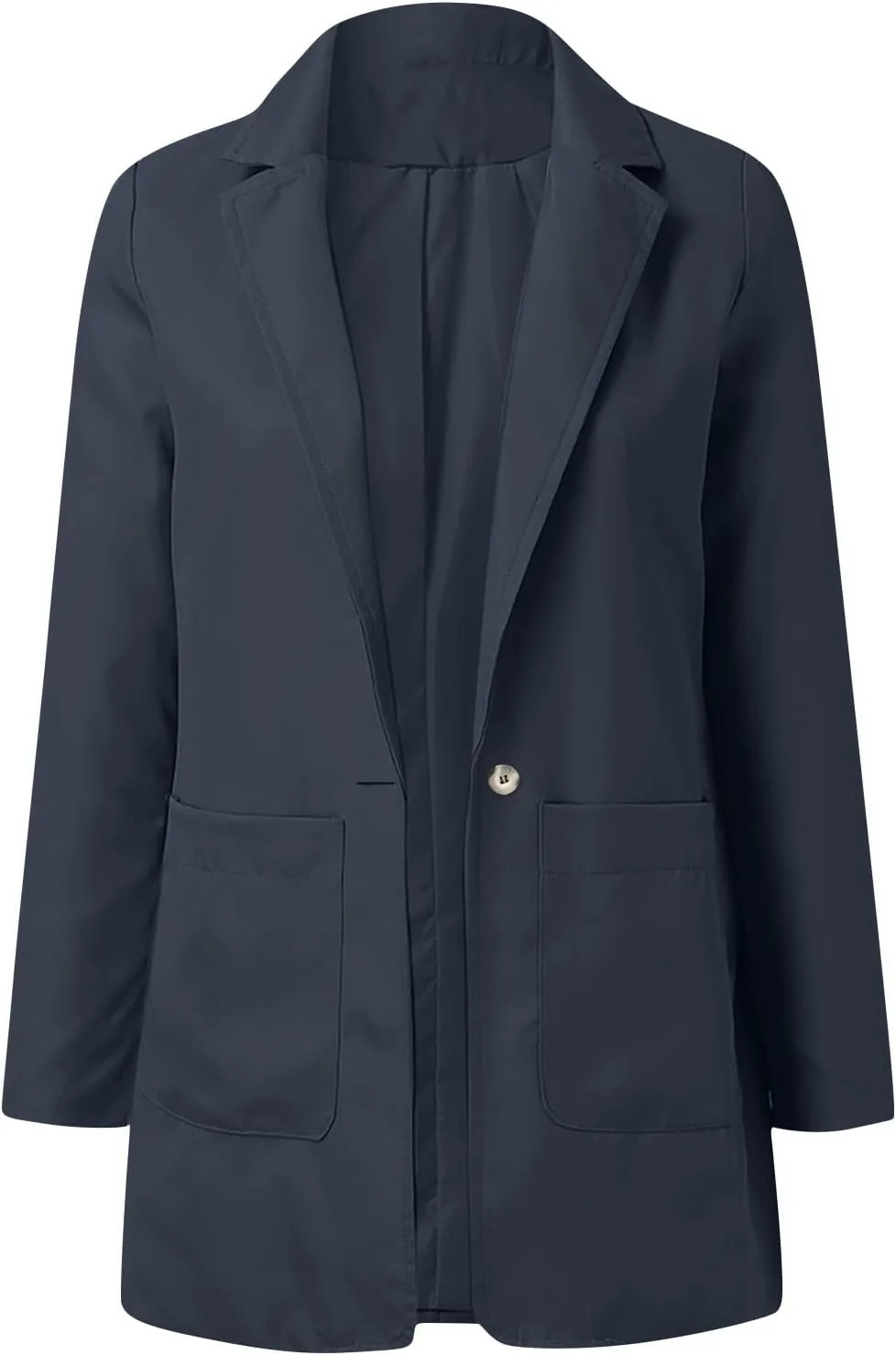 Womens Blazers for Work Casual Oversized Open Front Cardigan Jackets Button Business Office Blazer Coats with Pockets