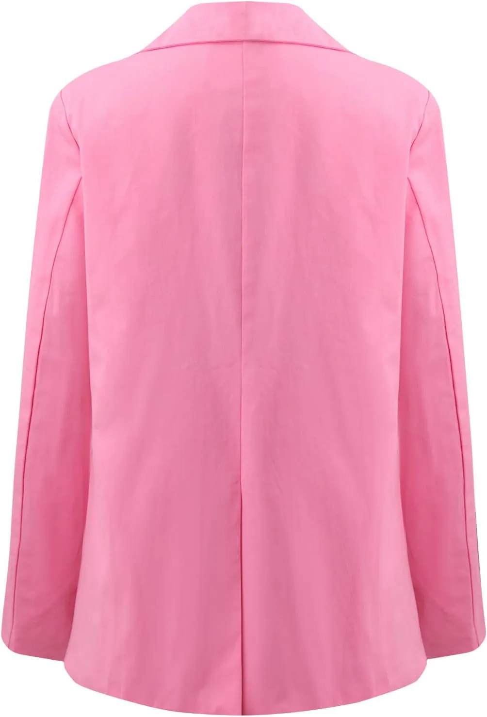 Womens Casual Blazers Long Sleeve Classic Two Button Lapel Collar Work Office Blazer Jackets Oversized Boyfriend Coat