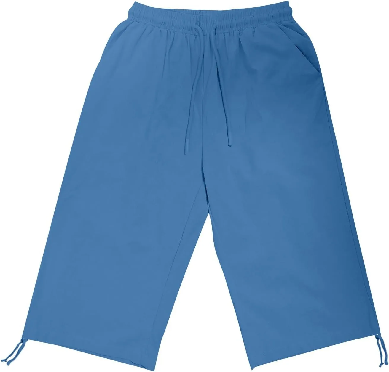 Women's Cotton Linen Summer Palazzo Pants Loose Cotton and Linen Pants Summer Drawstring Waist Wide Leg Pants