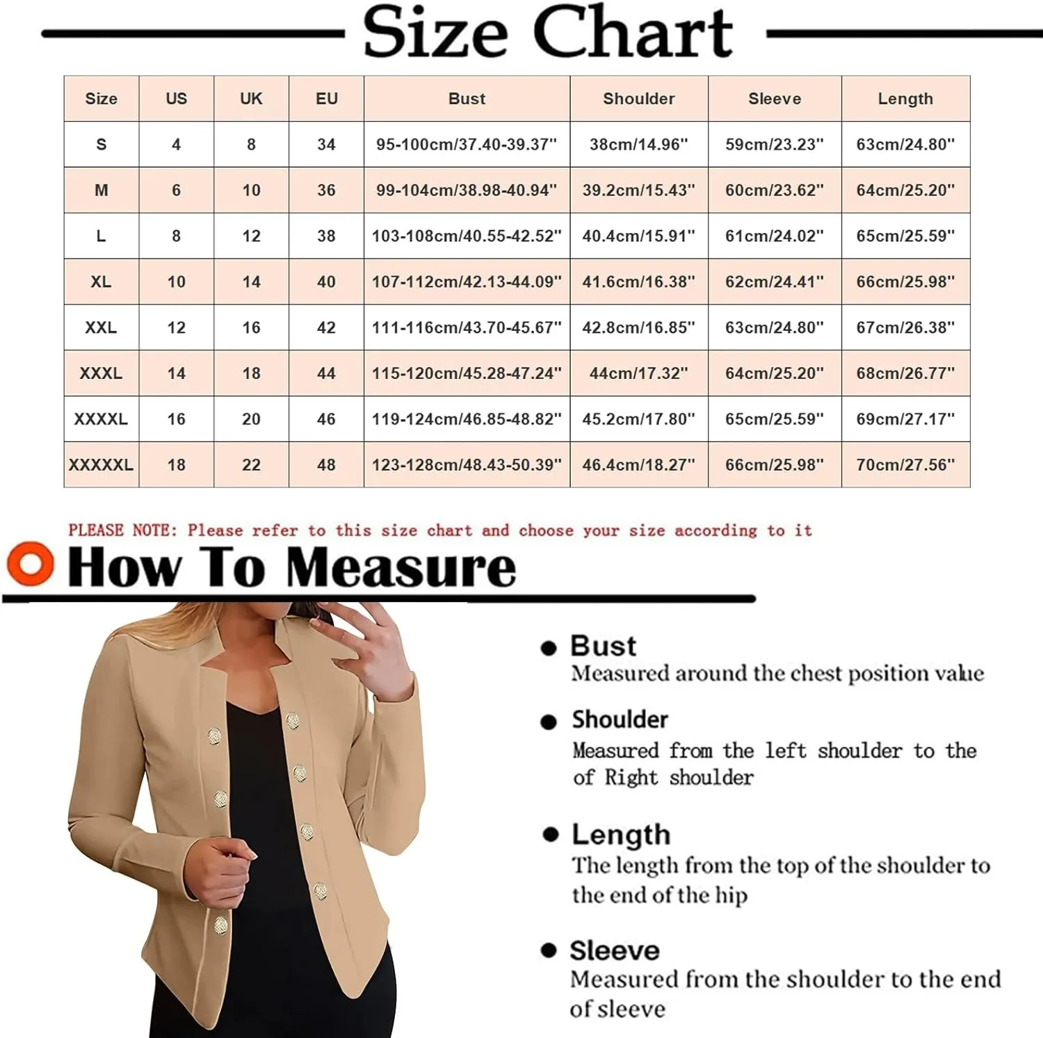 Women's Double Breasted Blazers Open Front Dressy Casual Notch Lapel Work Office Suit Jackets Business Outerwear Coat