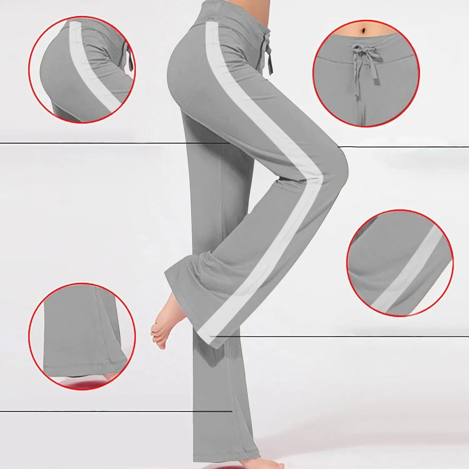 Women's High Waist Bootcut Yoga Pants Sports Running Yoga Athletic Pants Fashion Soft Yoga Pants with Pockets for