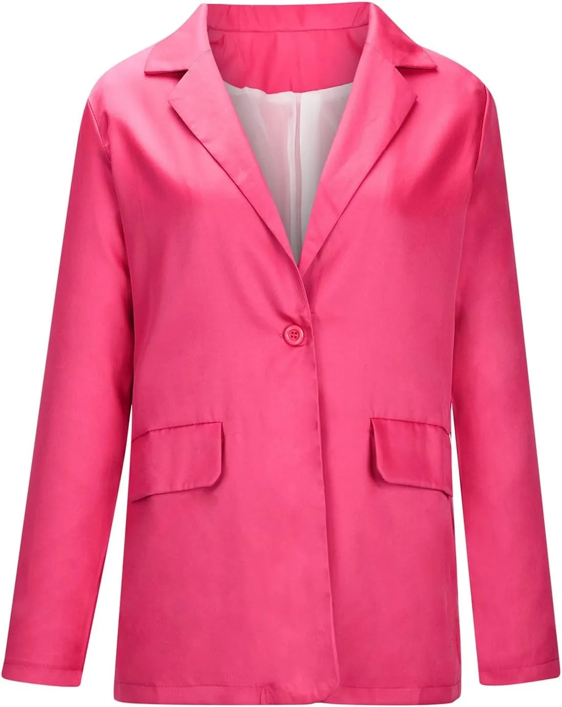 Womens Plus Size Blazers Casual Long Sleeve Open Front Lapel Collar Business Work Office Suit Oversized Jacket Coat