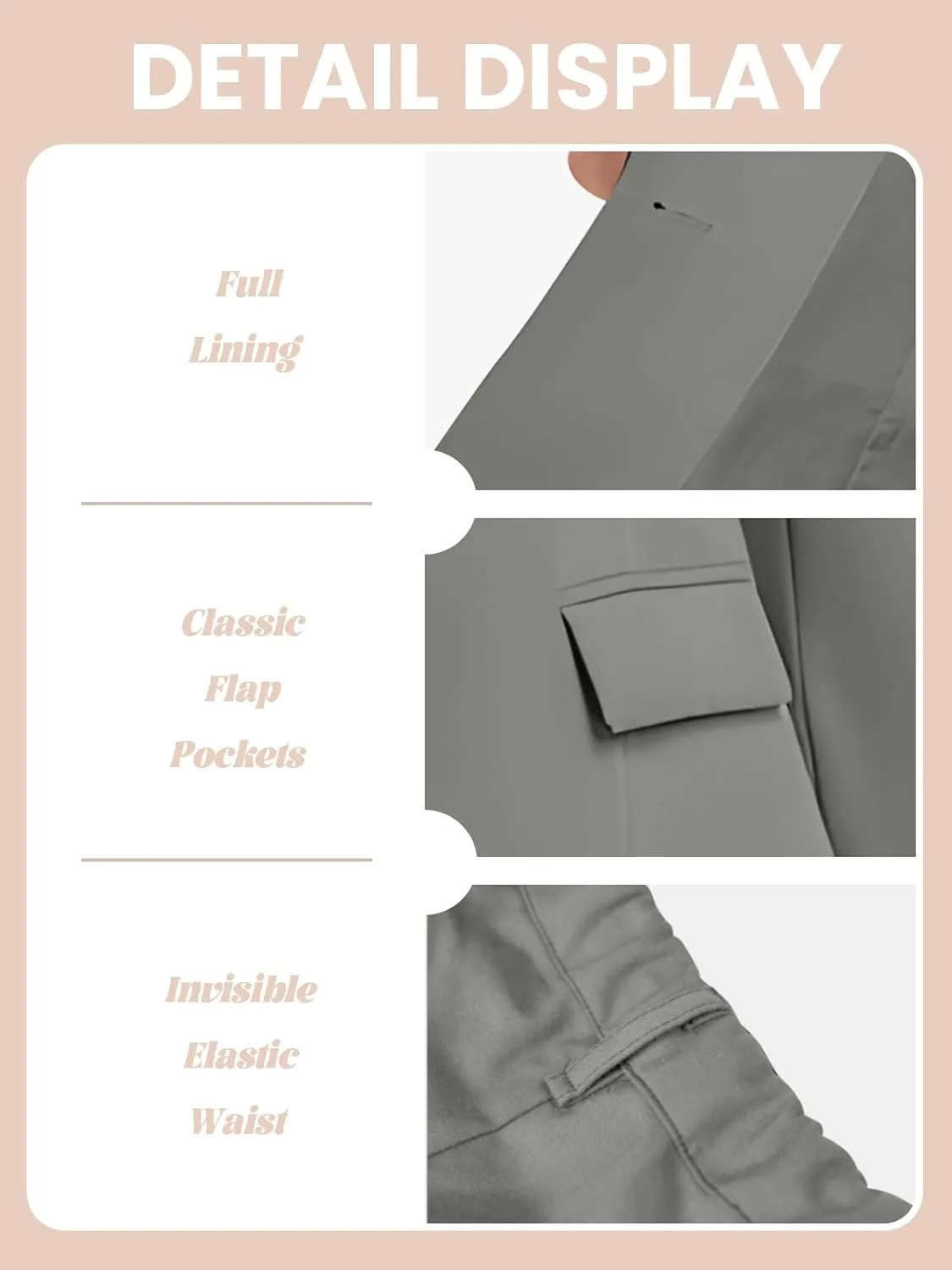 Women's Suits for Work Professional, Dressy Pant Suits for Women 2 Piece Outfits, Business Suit Set for Work