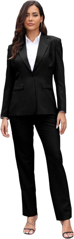 Women's Suits for Work Professional Womens Suits 2 Piece Set Business Suit for Women