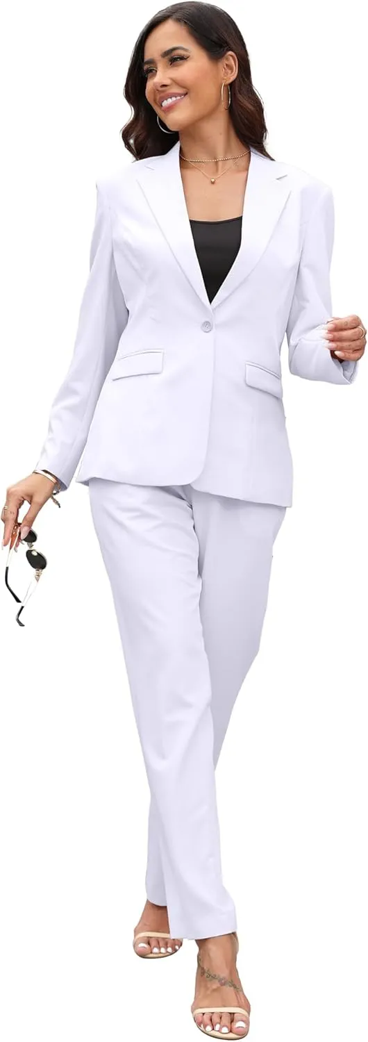 Women's Suits for Work Professional Womens Suits 2 Piece Set Business Suit for Women