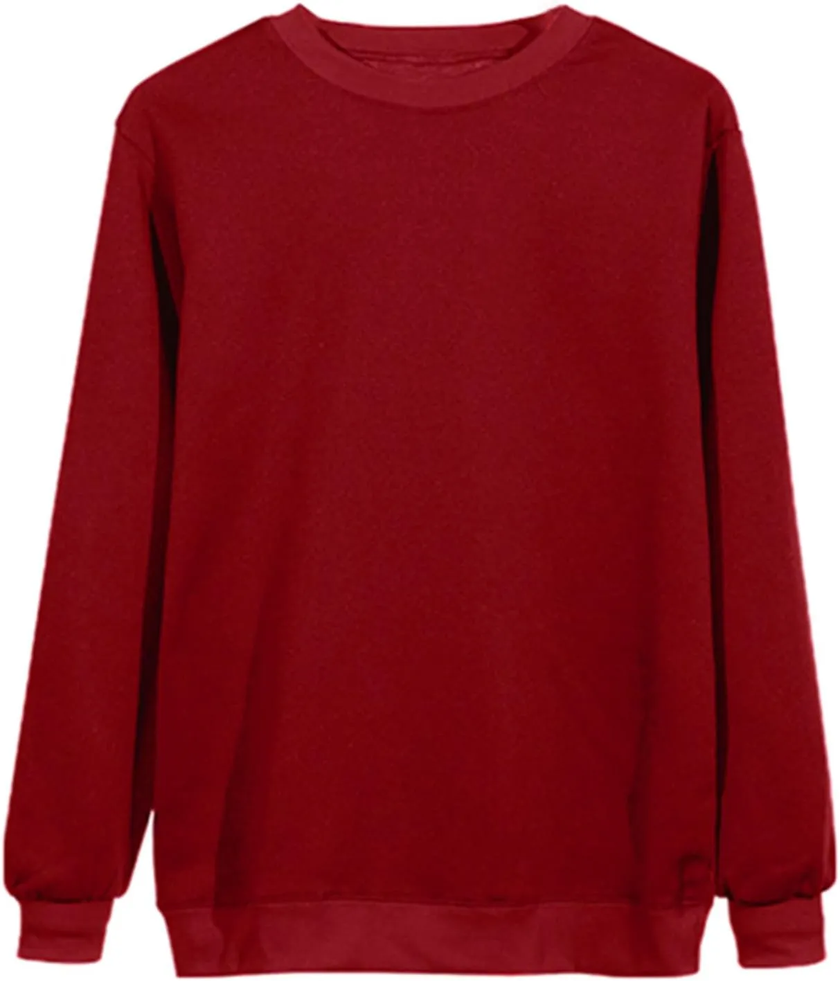 Womens Sweatshirts Long Sleeve Crew Neck Pullover Sweatshirt Casual Outfits Fall Clothes Loose Trendy Shirt 2025