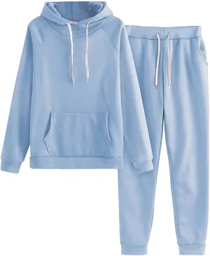 Women's Two Piece Tracksuit Fall Long Sleeve Crewneck Printed Suits Sweatshirt Baggy Fall Fashion
