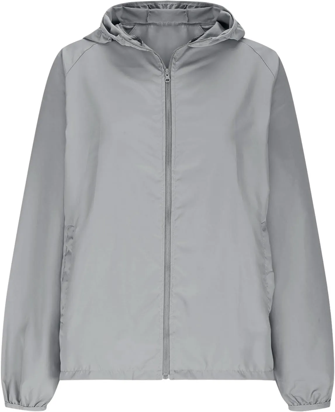Womens UPF50  Sun Protection Shirt Zip Up Hoodie Jackets Long Sleeve Sun Protection Lightweight Hooded Summer Outfits