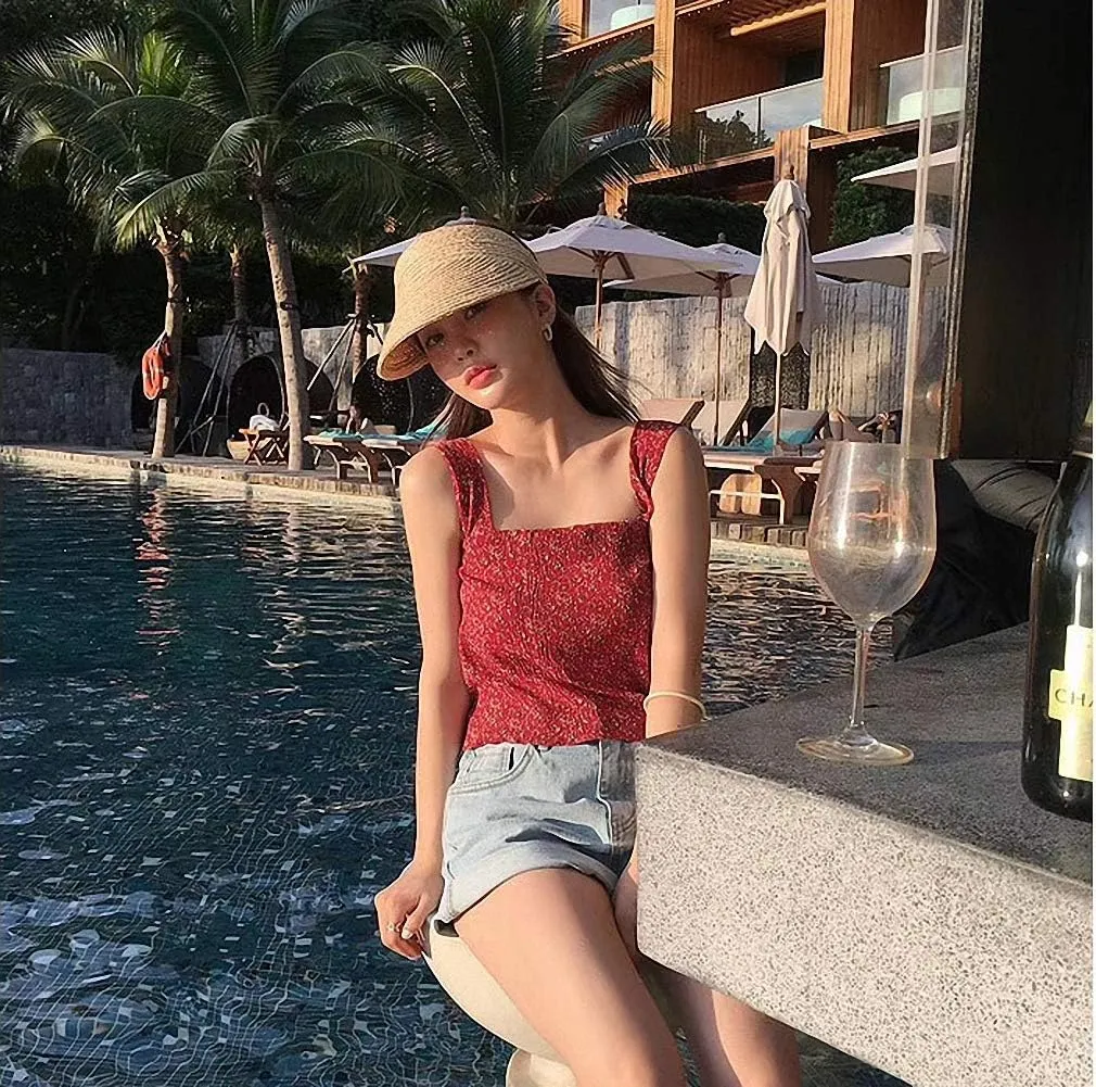 Women's Wide Brim Braided Sun Hat UPF 50  Sun Protection Floppy Summer Beach Cap Lafite Straw Hat