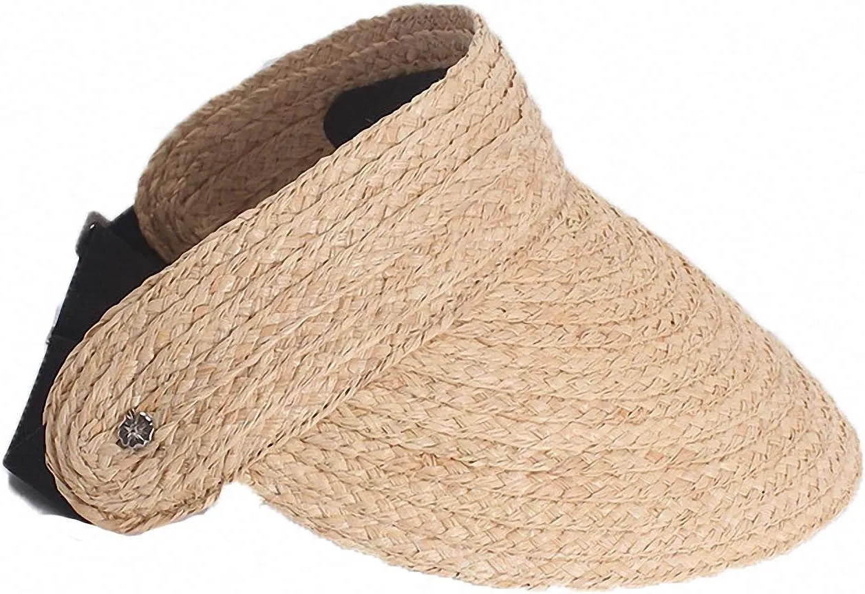 Women's Wide Brim Braided Sun Hat UPF 50  Sun Protection Floppy Summer Beach Cap Lafite Straw Hat