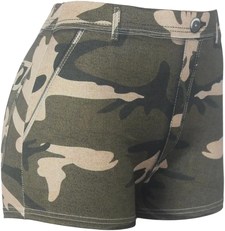 Women's Workout Shorts High Waisted Print Athletic Shorts for Yoga Pilates