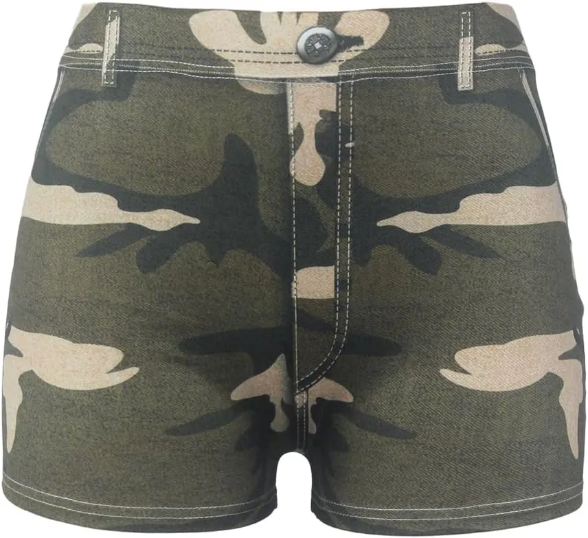 Women's Workout Shorts High Waisted Print Athletic Shorts for Yoga Pilates