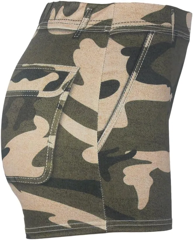 Women's Workout Shorts High Waisted Print Athletic Shorts for Yoga Pilates