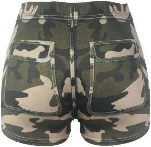Women's Workout Shorts High Waisted Print Athletic Shorts for Yoga Pilates