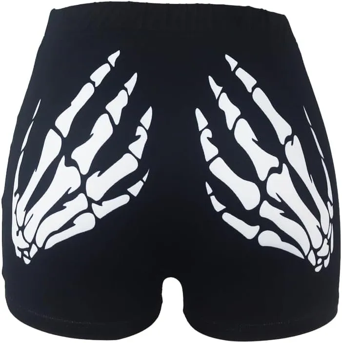 Women's Workout Shorts High Waisted Print Athletic Shorts for Yoga Pilates