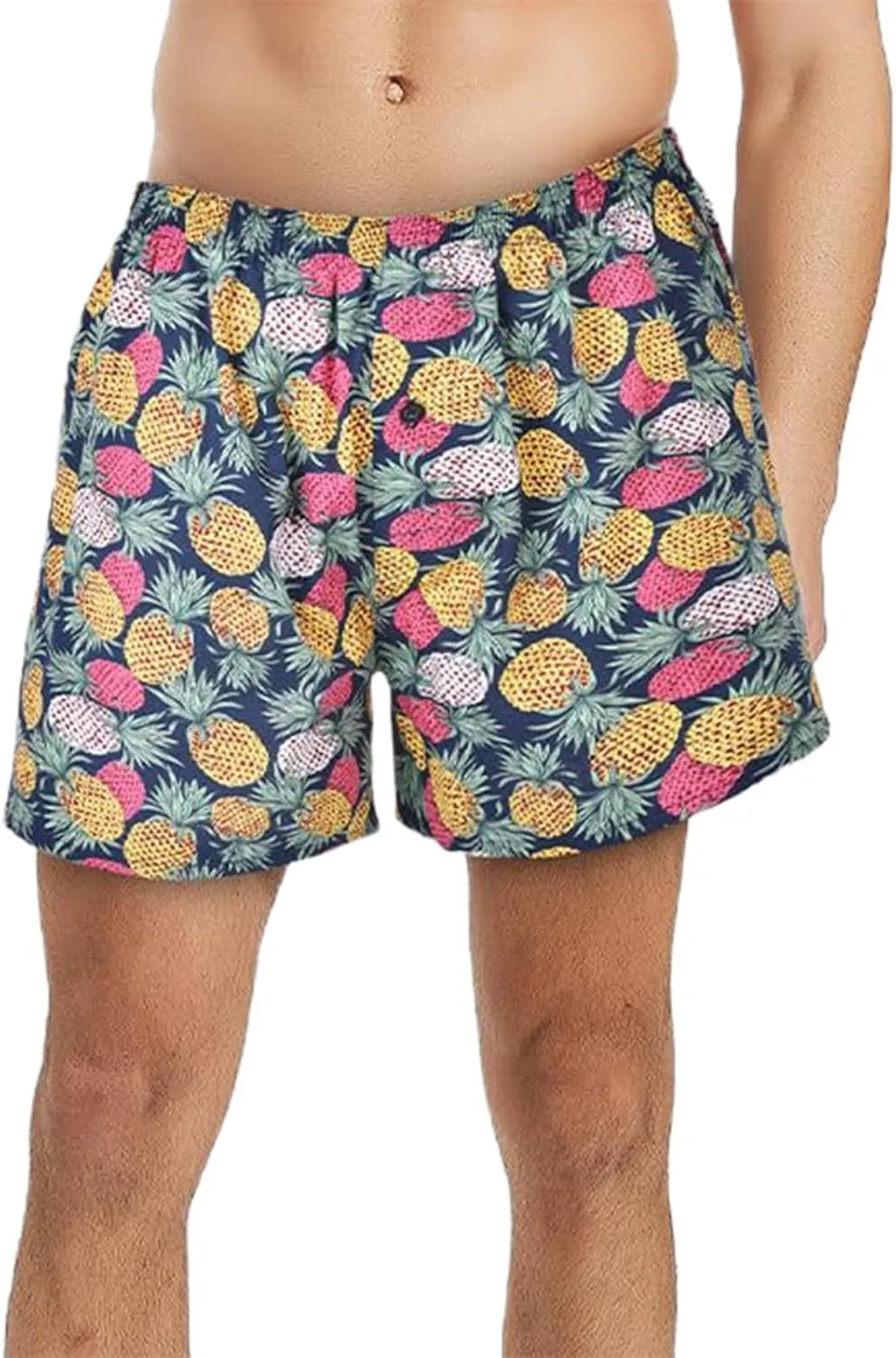 Y2k Lounge Shorts for Men Graphics Printed Soft Elastic Waist Pajama Shorts Summer Beach Short Pants