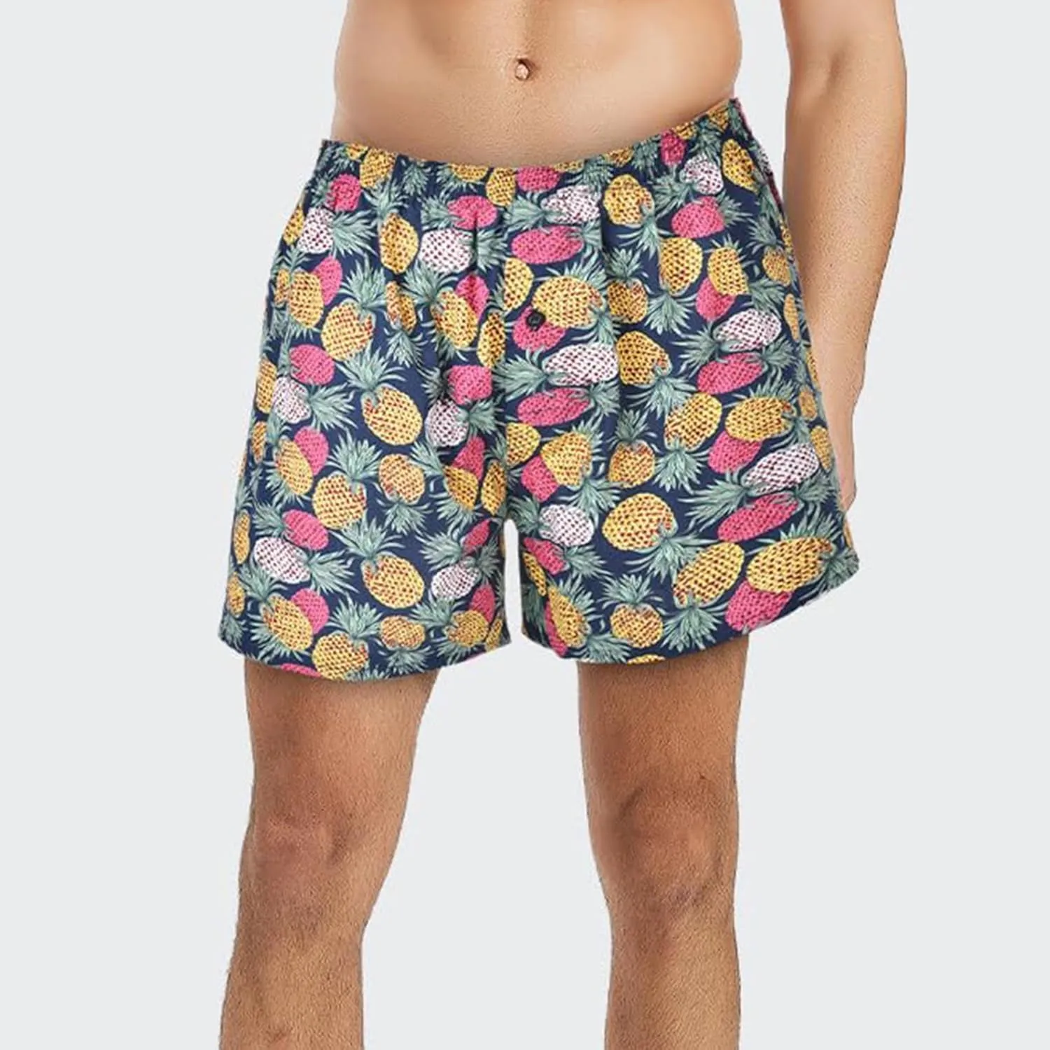 Y2k Lounge Shorts for Men Graphics Printed Soft Elastic Waist Pajama Shorts Summer Beach Short Pants