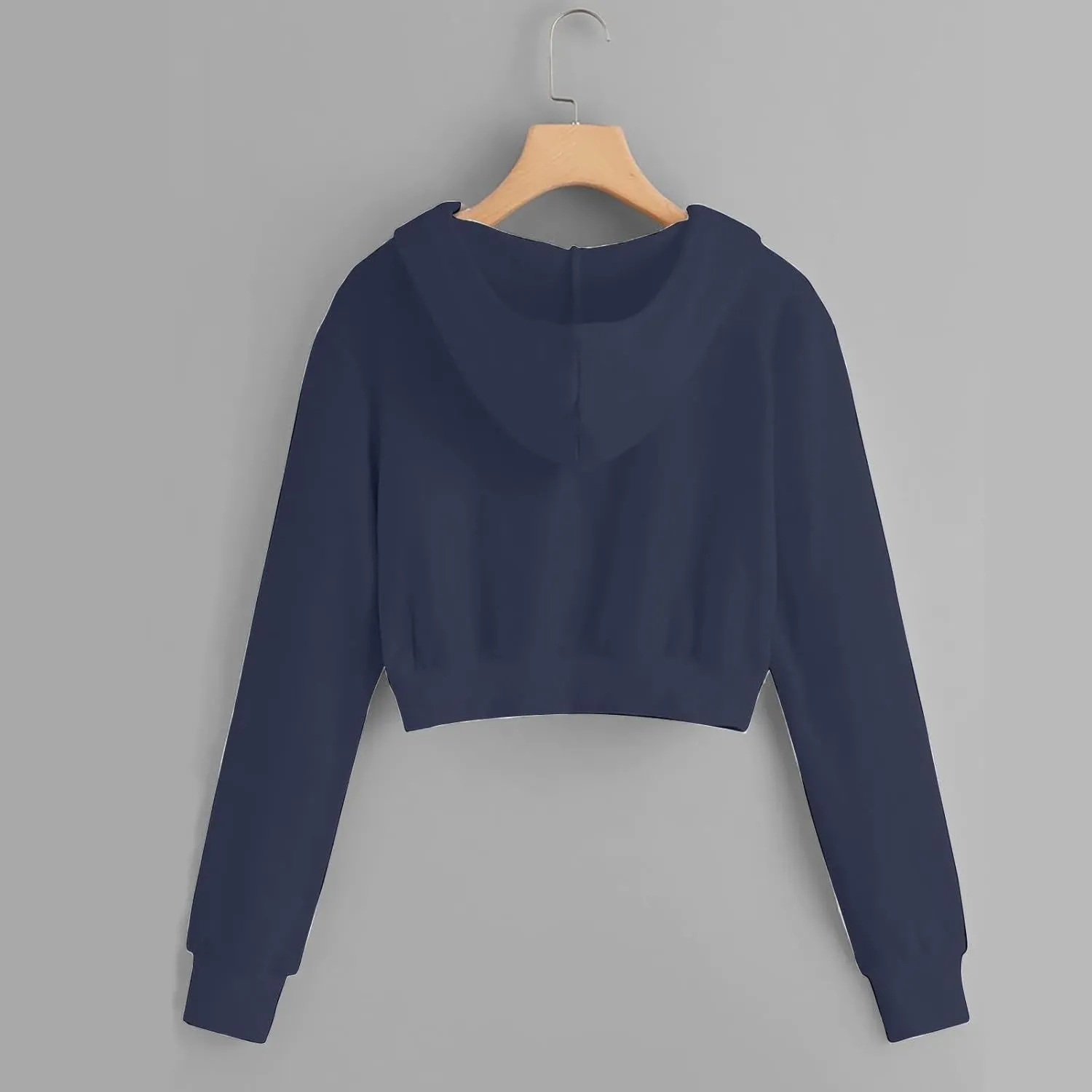 Zip Up Hoodie Women 2024 Long Sleeve Cropped Sweatshirts for Teen Girls Y2K Jacket with Pockets Fall Fashion Clothes
