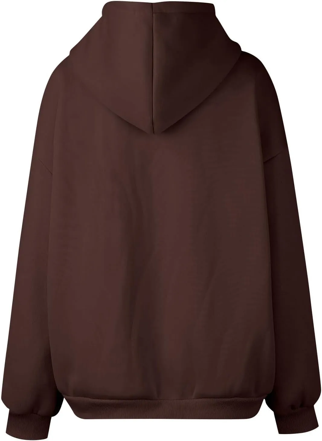 Zip Up Jackets for Women Trendy Casual Long Sleeve Hoodies Comfy Loose Solid Sweatshirt with Pockets